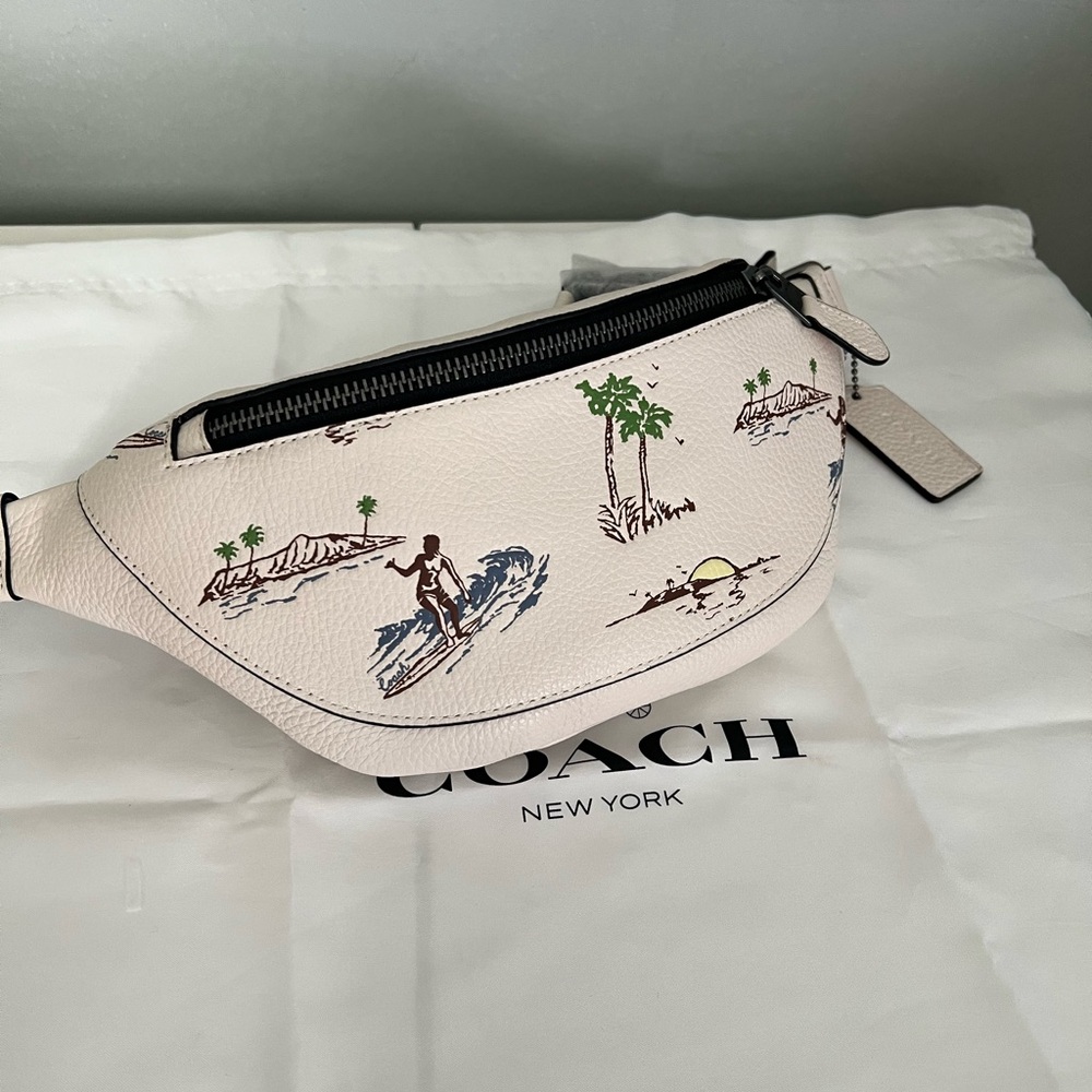 Coach Leather  Belt Bag